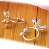 Cuff Earring - Single Crystal Flower