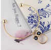 Nature Stone Cute Owl Pendant Bracelet