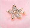 Cuff Earring - Single Crystal Flower