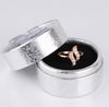 Unique Snake Round White Austrian Crystal Ring