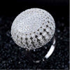 Zircon Full Paved Round Shaped Vintage Ring