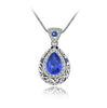Angel Ocean Tear Design Emerald Crystal Pendant