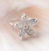 Cuff Earring - Single Crystal Flower