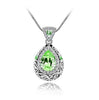 Angel Ocean Tear Design Emerald Crystal Pendant