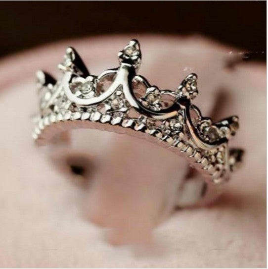 Crown Ring Queen's Silver Women Jewelry