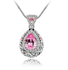 Angel Ocean Tear Design Emerald Crystal Pendant