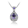 Angel Ocean Tear Design Emerald Crystal Pendant