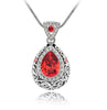 Angel Ocean Tear Design Emerald Crystal Pendant
