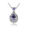 Angel Ocean Tear Design Emerald Crystal Pendant
