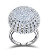 Zircon Full Paved Round Shaped Vintage Ring