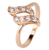 Unique Snake Round White Austrian Crystal Ring